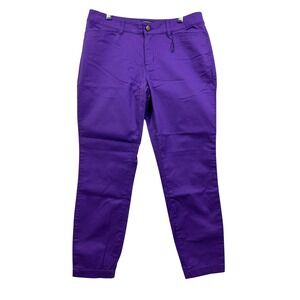 FANPANTS Women's Purple Chino Crop Pants Size 8